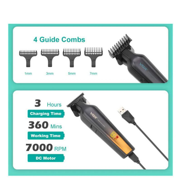 ماشین اصلاح موی سر و صورت حرفهای وی جی ار مدل V-930