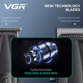 مجموعه 3 عددی ماشین اصلاح موی سر و صورت وی جی ار مدل V-640 s3
