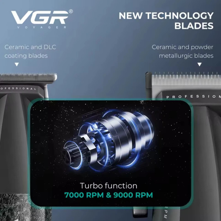 مجموعه 3 عددی ماشین اصلاح موی سر و صورت وی جی ار مدل V-640 s3