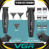 مجموعه 3 عددی ماشین اصلاح موی سر و صورت وی جی ار مدل V-640 s3