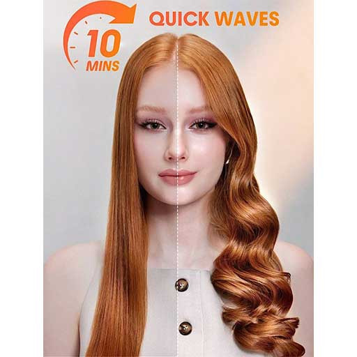 فر کننده و حالت دهنده مو شیگلم مدل One-Touch Instant Curler چرخشی سایز 32