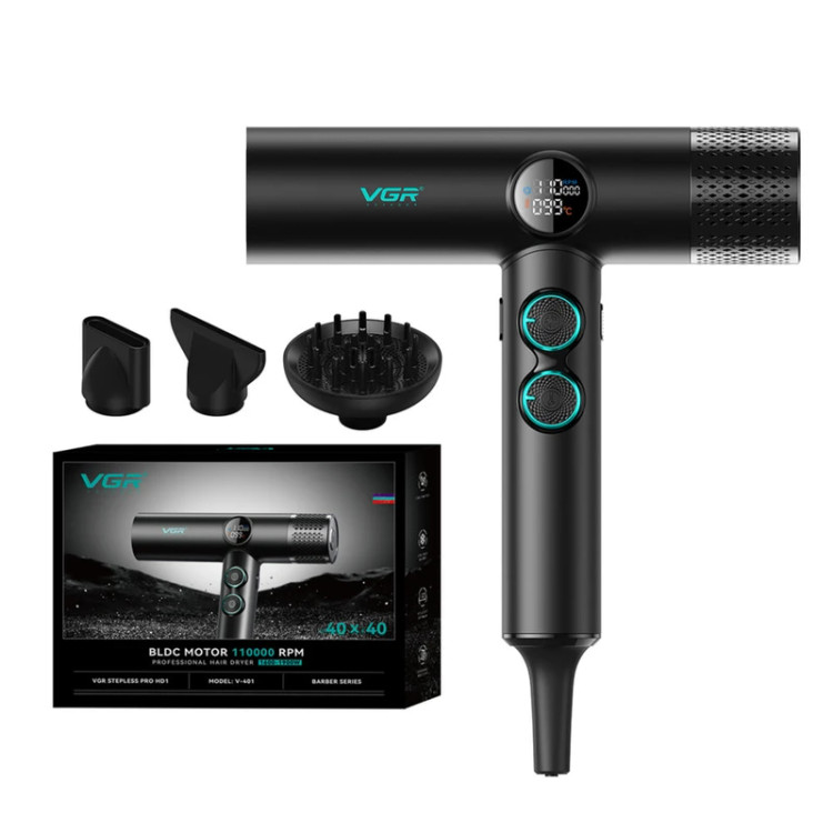 سشوار برسدار چرخشی 1900 وات وی جی ار مدل v-401