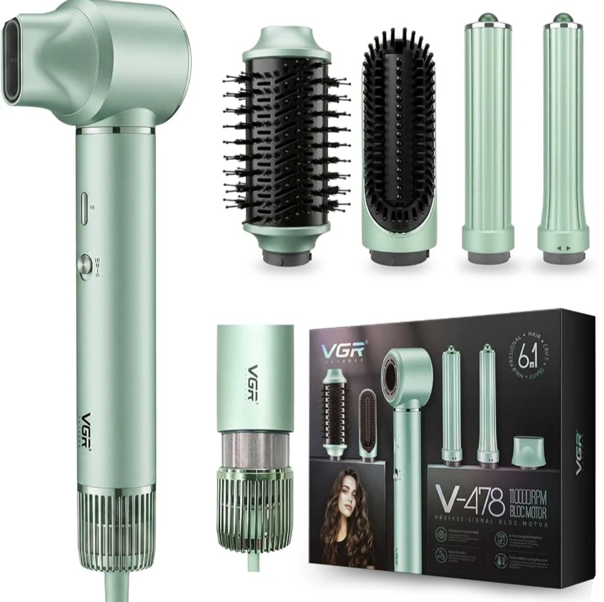 خرید و قیمت سشوار وی جی آر مدل VGR V-478 شش کاره