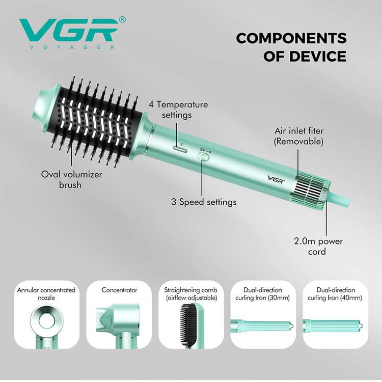خرید و قیمت سشوار وی جی آر مدل VGR V-478 شش کاره